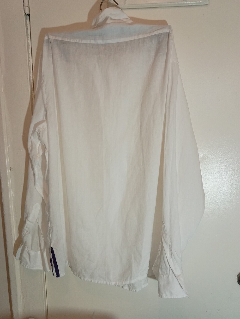 Ralph Lauren Purple Label 100% Linen Men's Luxury Shirt Size XL - Picture 5 of 8
